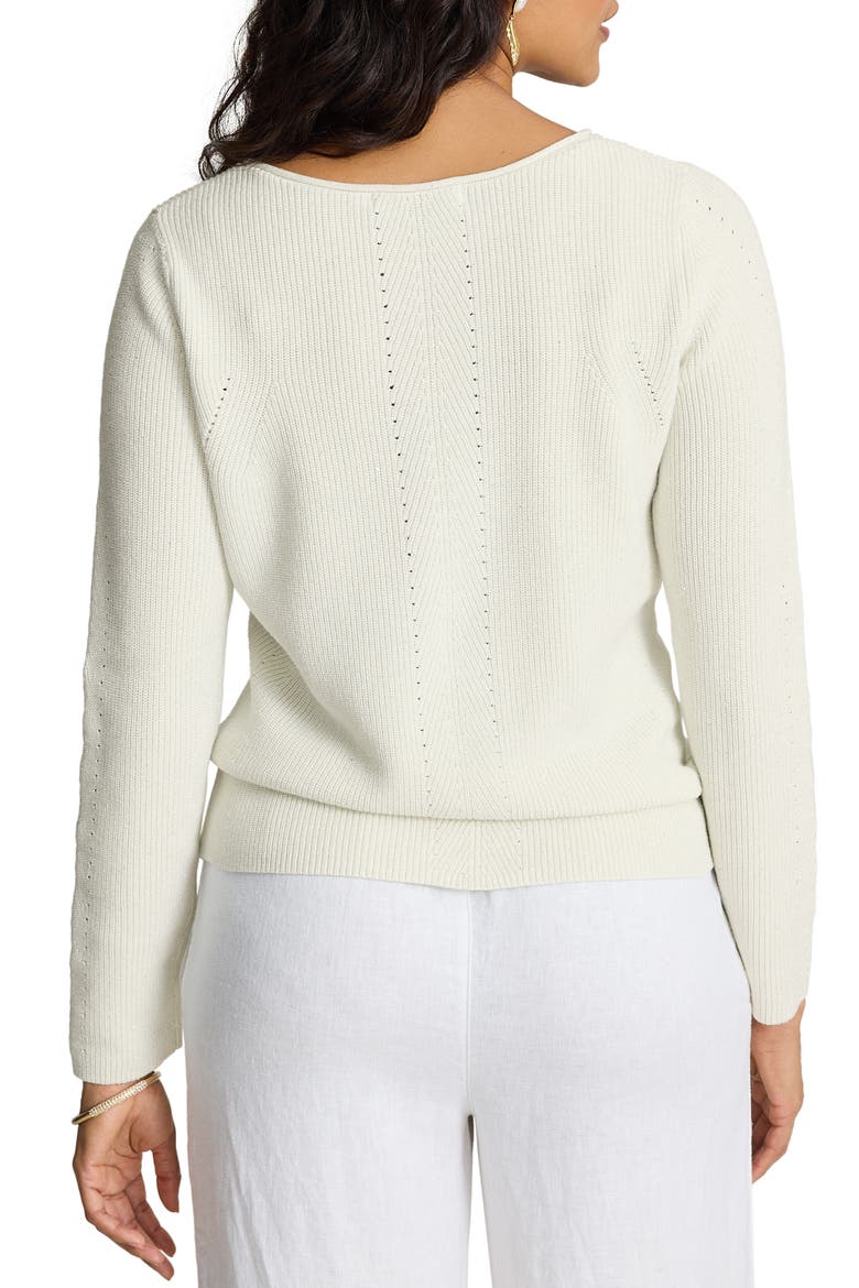 Opal Shore Crewneck Sweater, Alternate, color, COCONUT