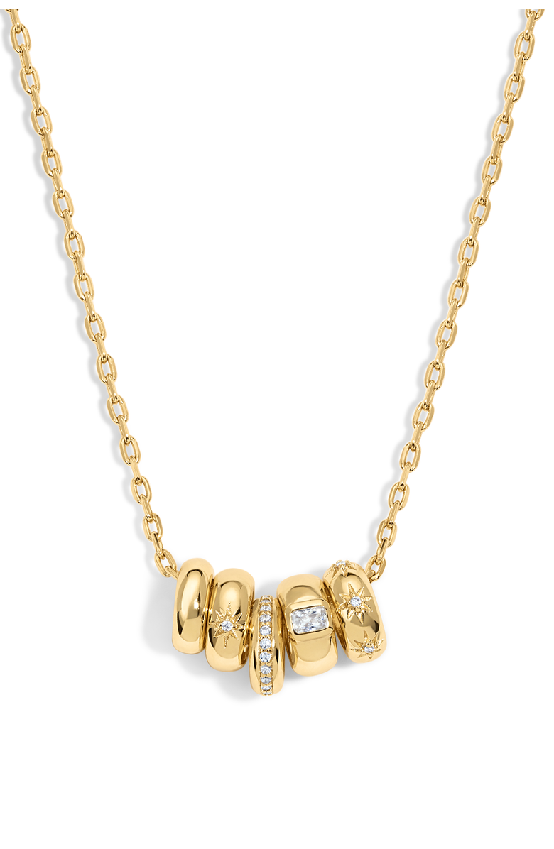 Electric Picks Oak Necklace, Main, color, Gold