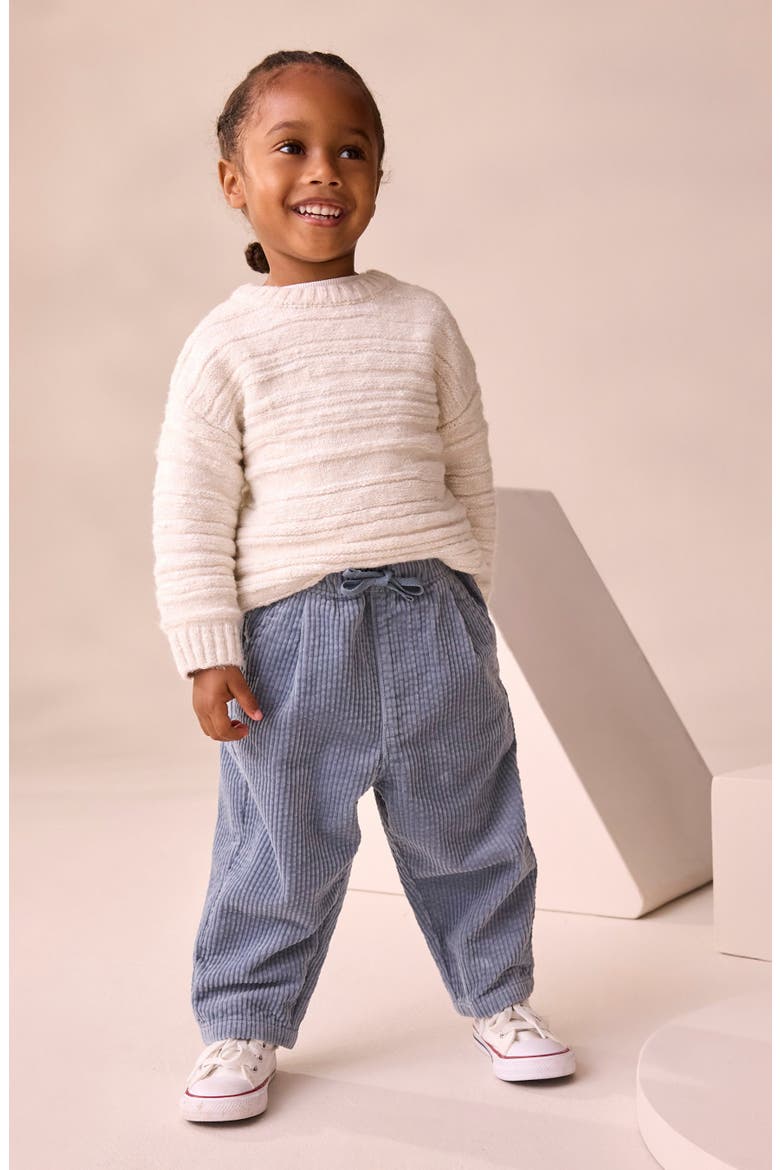 Kids' Barrel Leg Corduroy Pants, Alternate, color, BLUE