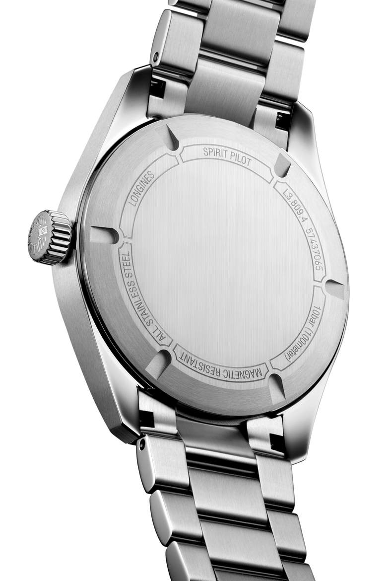 Spirit Pilot Bracelet Watch, 39mm, Alternate, color, BLACK