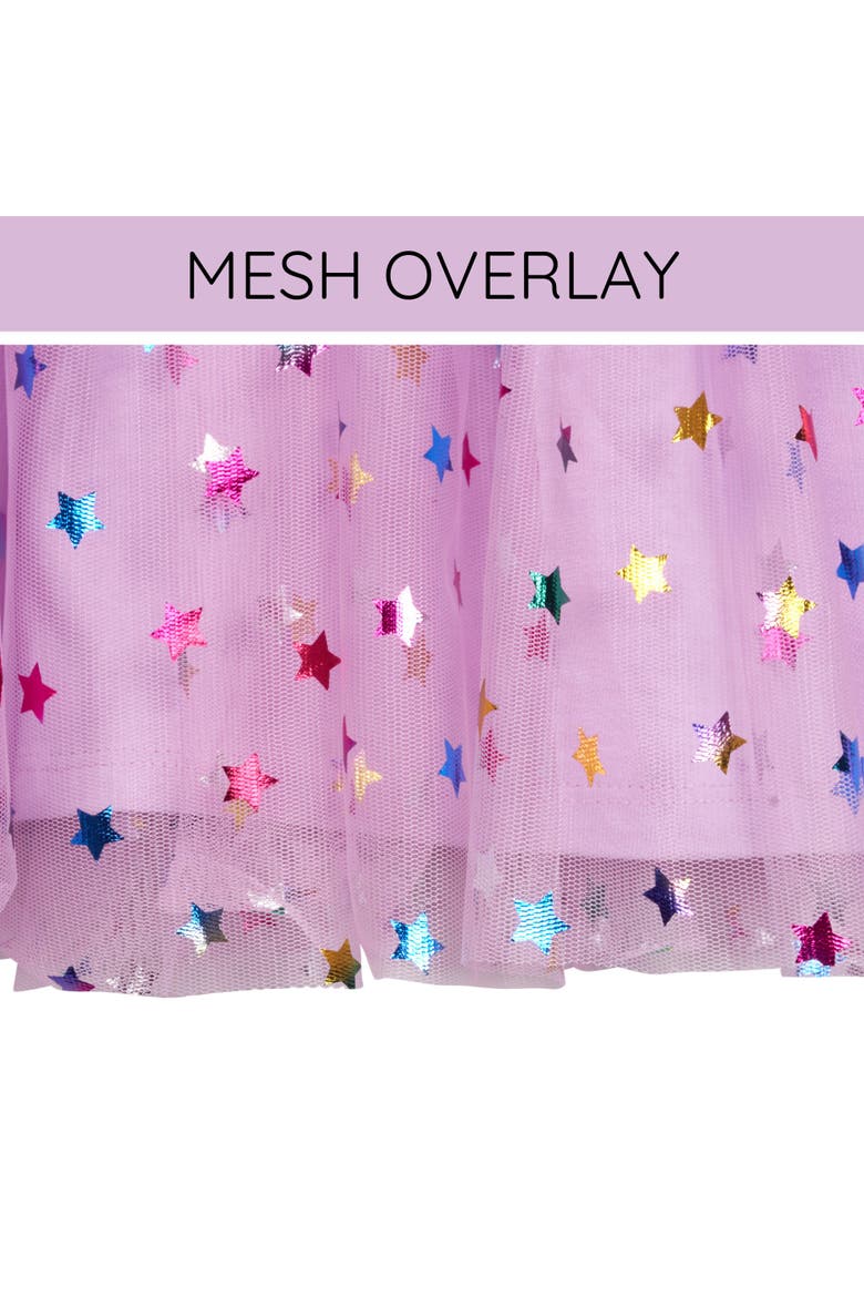 Short Sleeve Tulle Tutu Dress, Alternate, color, Lavender Abby Cadabby