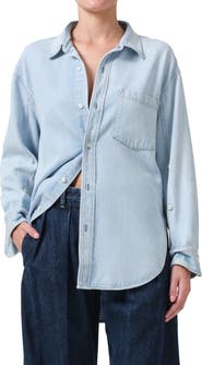 Citizens of Humanity Kayla Oversize Chambray Button-Up Shirt