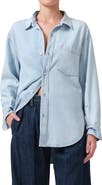 Citizens of Humanity Kayla Oversize Chambray Button-Up Shirt