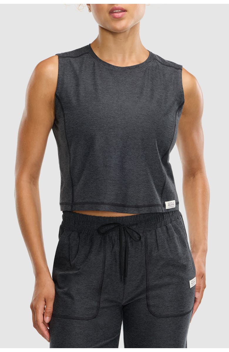 Peloton Dreamblend Crewneck Muscle Tee, Main, color, Heather Grey