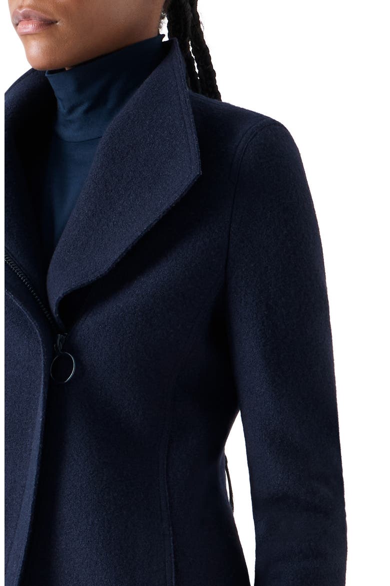 Asymmetric Wool Jacket, Alternate, color, NAVY