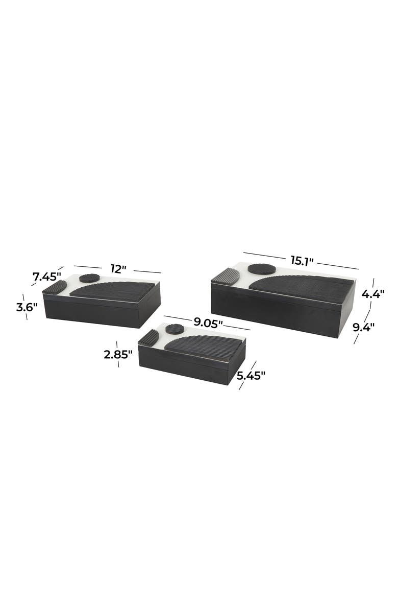 3-Piece Jewelry Box Set, Alternate, color, BLACK MULTI