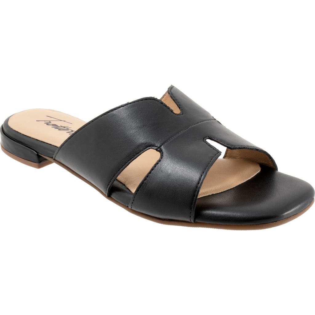 Trotters Nell Slide Sandal In Black