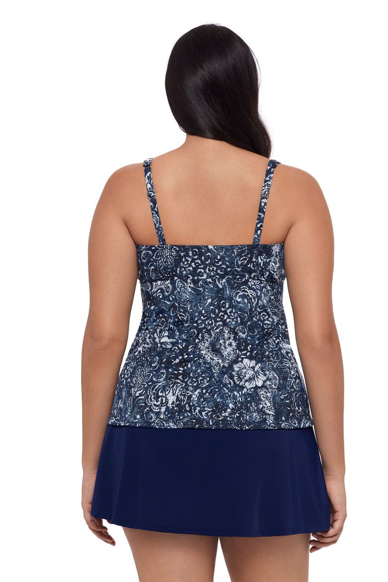 Molly Double Ring Plus Size Tankini Swimsuit Top, Alternate, color, Flora & Fauna