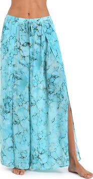 L'AGENCE Geraldine Wide Leg Cover-Up Pants