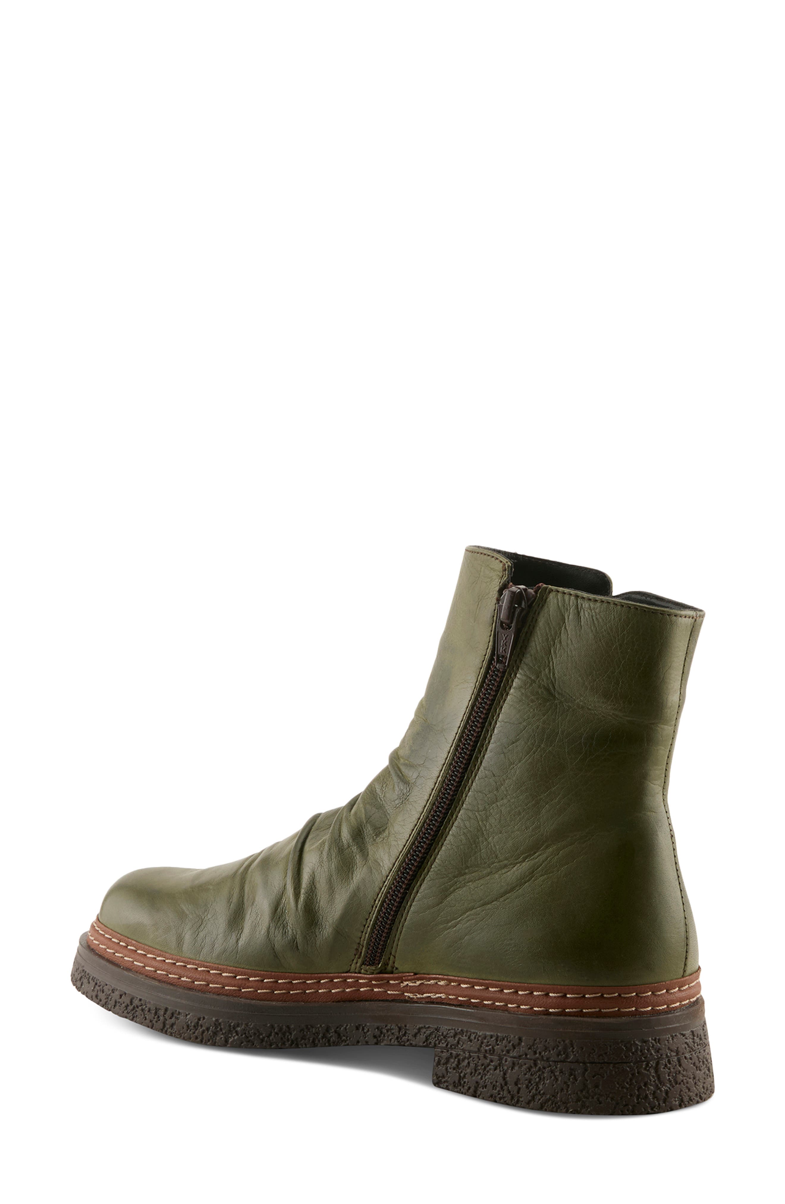 Bottina Leather Bootie, Alternate, color, OLIVE MULTI