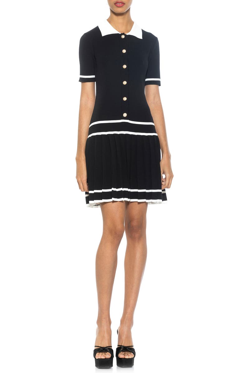 Alexia Admor Lucinda Short Sleeve Dress, Main, color, Black