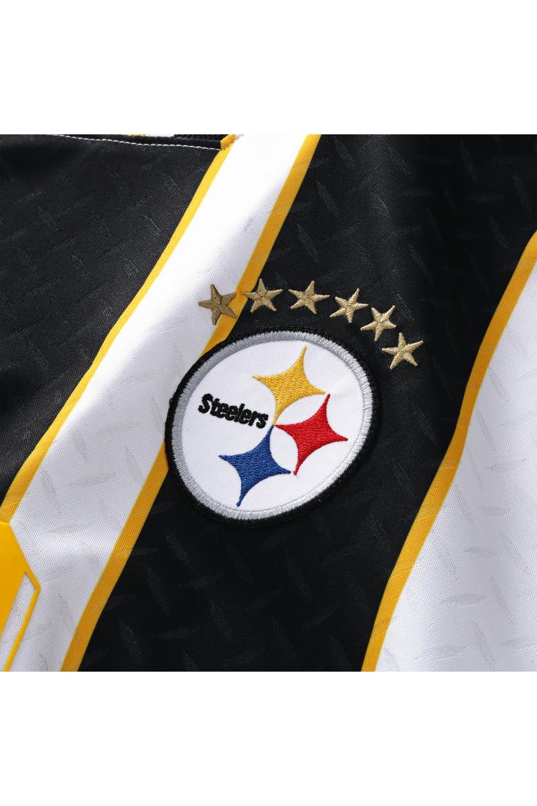 Youth Fanatics White Pittsburgh Steelers Football x Football V-Neck Fan Top, Alternate, color, White