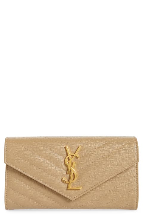 Monogramme Logo Leather Flap Wallet