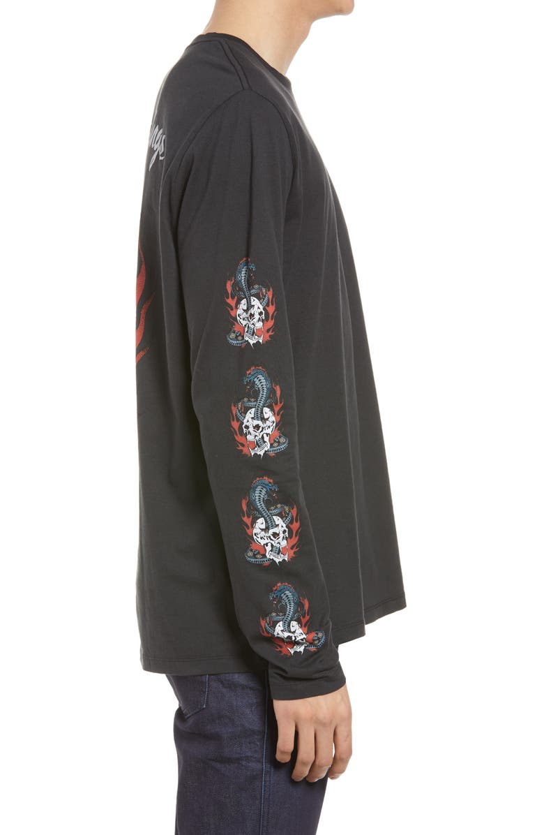 AllSaints Men's Viper Long Sleeve Graphic Tee, Alternate, color,