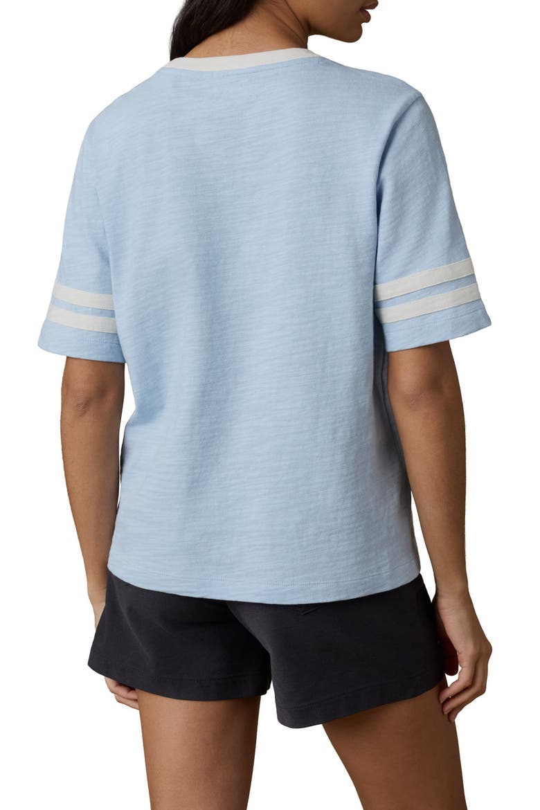 Sunwashed Varsity Organic Cotton Slub T-Shirt, Alternate, color, CASHMERE BLUE