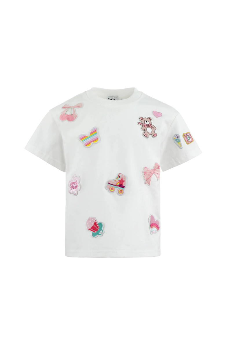 Cutie Patch T-shirt, Main, color, White