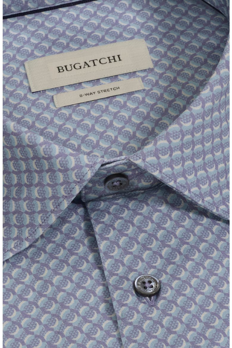 James OoohCotton® Geo Print Button-Up Shirt, Alternate, color, ORCHID