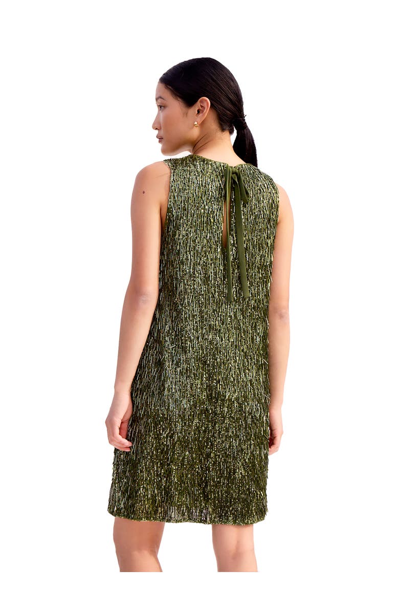 Ro&Zo Nina Drop Sequin Shift Dress, Alternate, color, Green