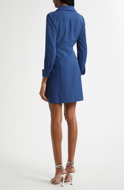 Cinq À Sept Hunter Side Ruched Long Sleeve Wrap Dress In Black