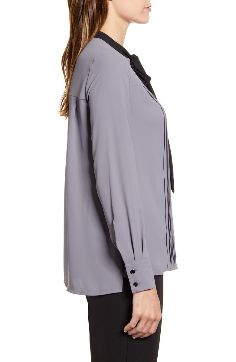 Anne Klein Tie Neck Blouse, Alternate, color, 