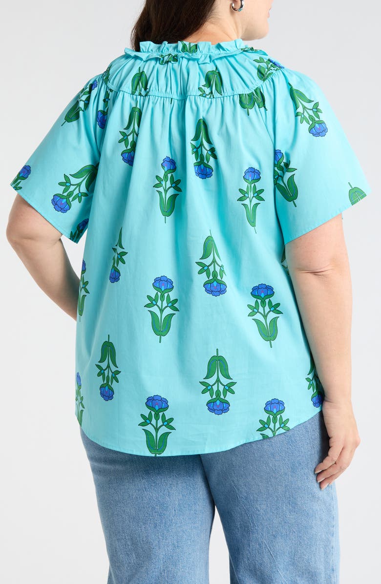 SUGARLIPS Romery Abstract Terie Top, Alternate, color, Blues-Grns-Mul