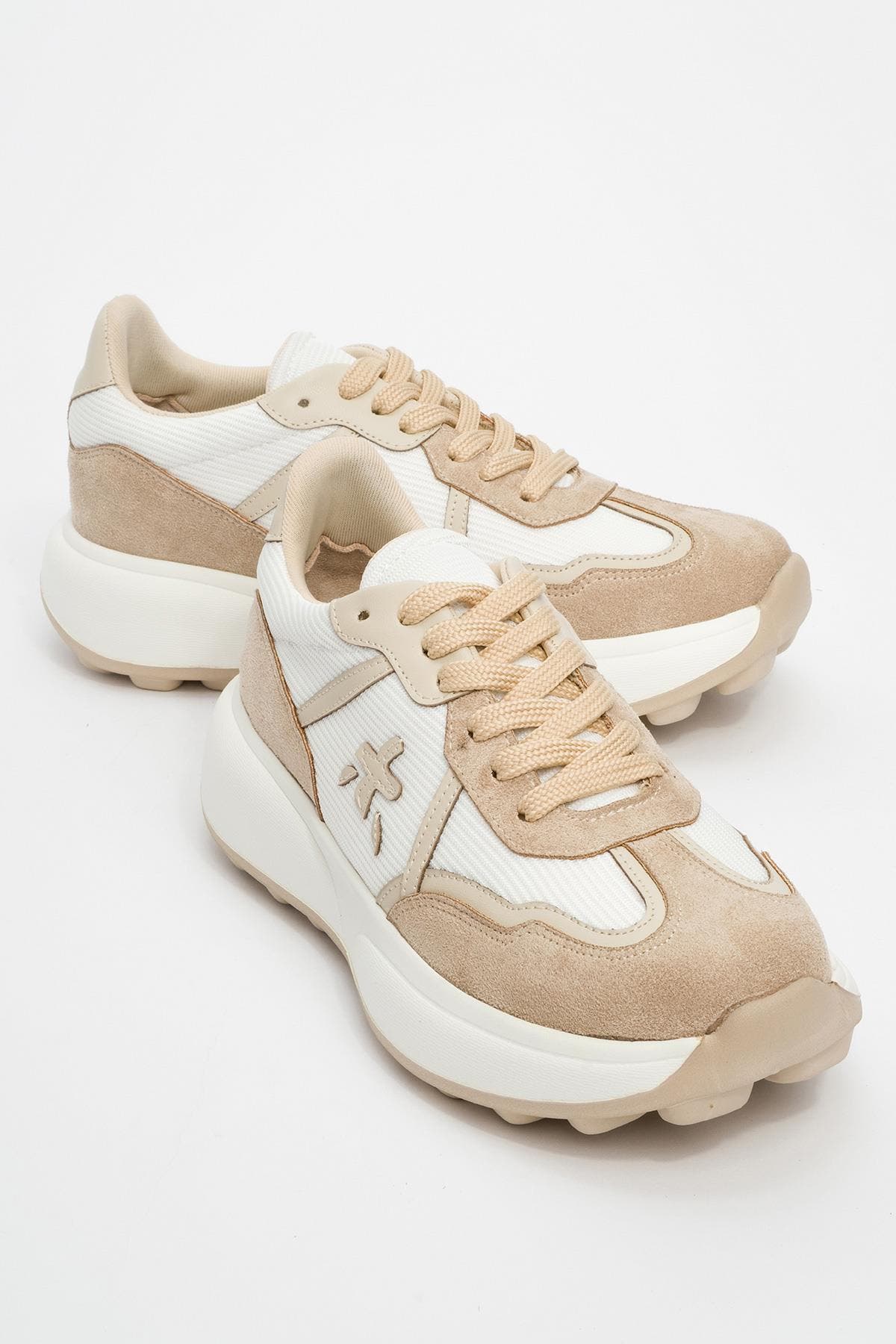 Prologue Shoes Nolton Sneakers, Main, color, Beige White Faux Leather