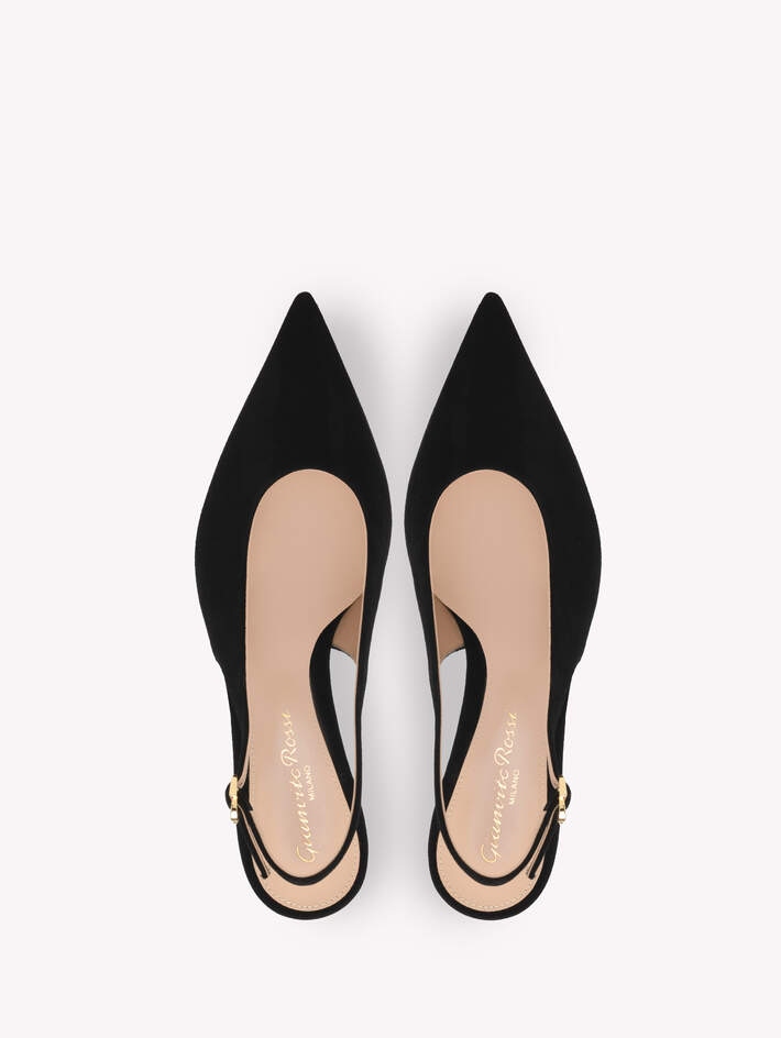 Gianvito Rossi Robbie Sling 55 Pump, Alternate, color, Black