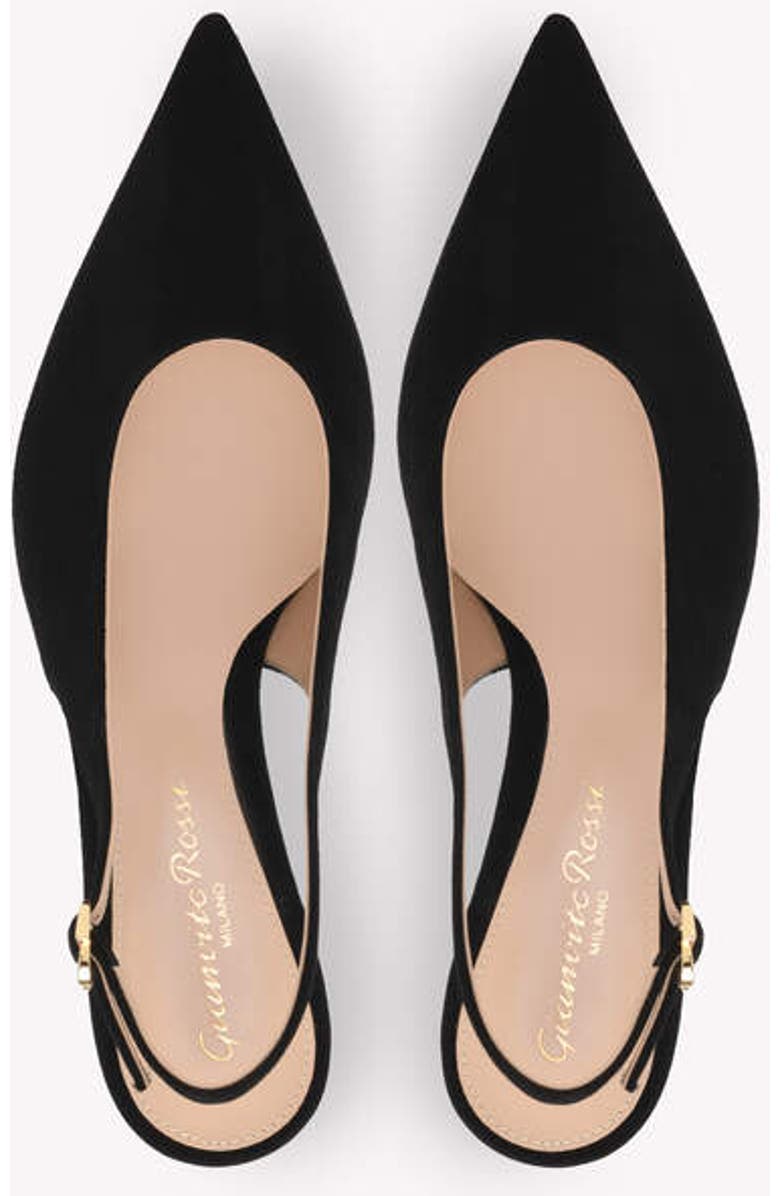 Gianvito Rossi Robbie Sling 55 Pump, Alternate, color, Black