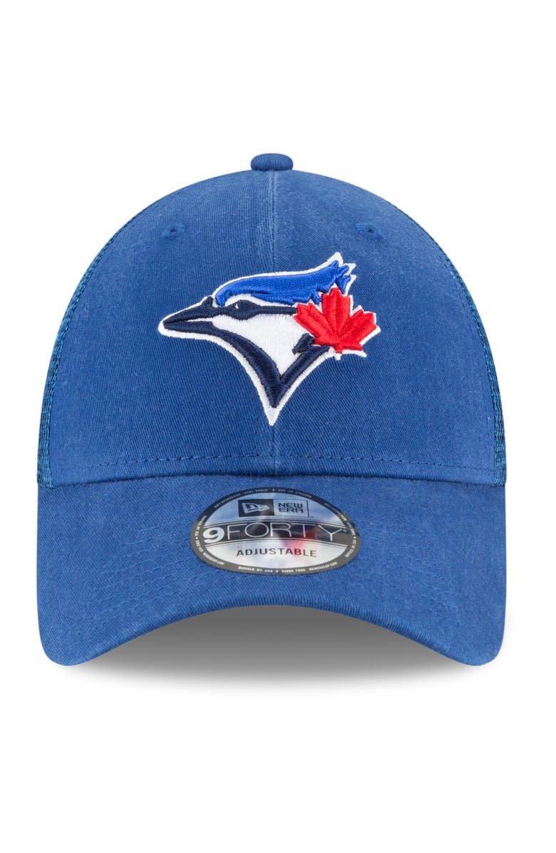 New Era Men's New Era Royal Toronto Blue Jays Trucker 9FORTY Adjustable Snapback Hat, Alternate, color, 