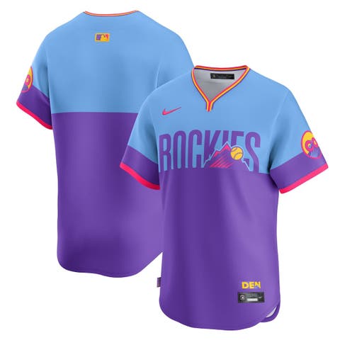 Men's Nike  Purple/Light Blue Colorado Rockies 2025 City Connect Limited Jersey