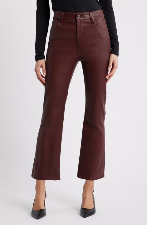 The Leather Reboot Crop Pants