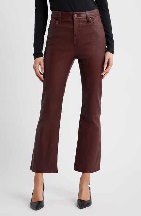 FRAME The Leather Reboot Crop Pants