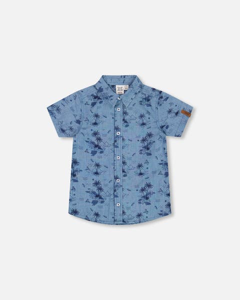 Deux Par Deux Short Sleeve Graphic Tee - Ramen Baby Blue Deux Par Deux Short Sleeve Graphic Tee - Ramen Baby Blue