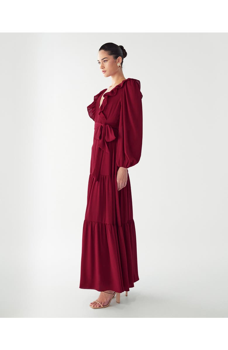WILLA Tylah Maxi Dress, Alternate, color, Burgundy