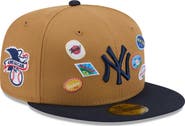 New Era Men's New Era Tan New York Yankees Fruit Sticker 59FIFTY Fitted Hat