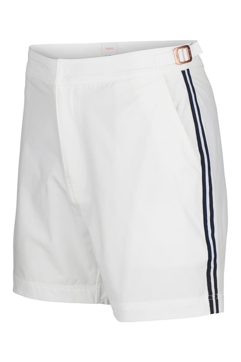 Milos Swim Trunks, Alternate, color, WHITE