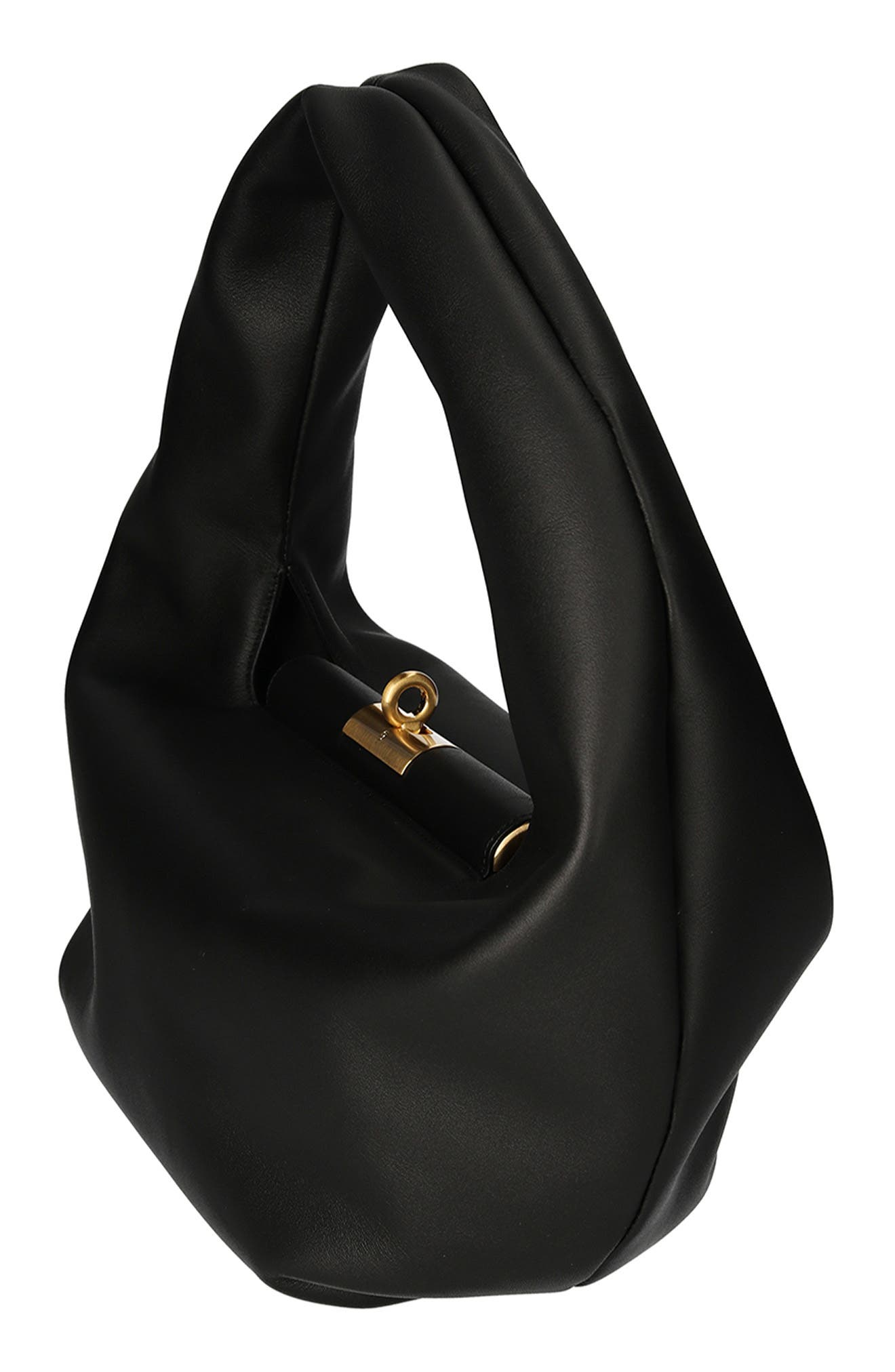 Medium Boh Leather Boho Bag, Alternate, color, BLACK