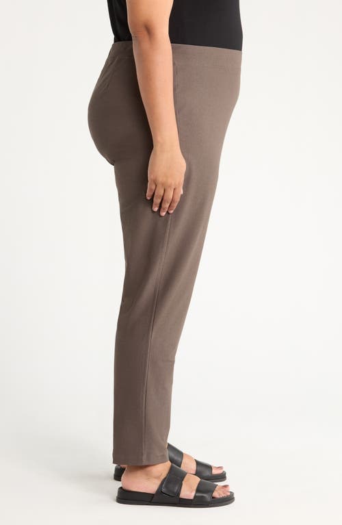 Eileen Fisher Slim Ankle Pants In Gray