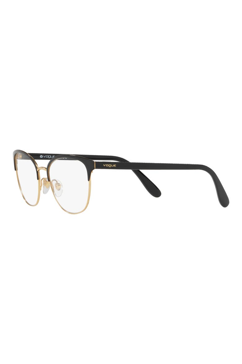 52mm Oval Reading Glasses, Alternate, color, BLACK GOLD