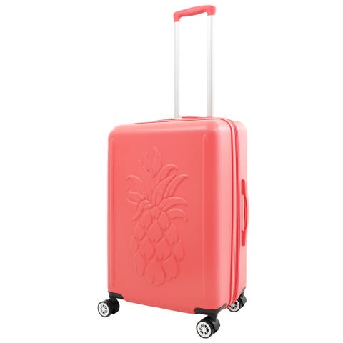 26" Hardside Spinner Luggage with 3D Pineapple
