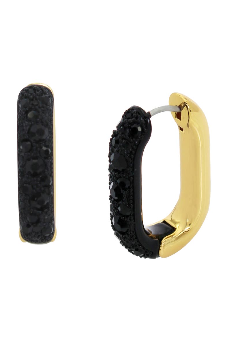 Kurt Geiger London Crystal Pavé Oval Hoop Earrings, Main, color, 