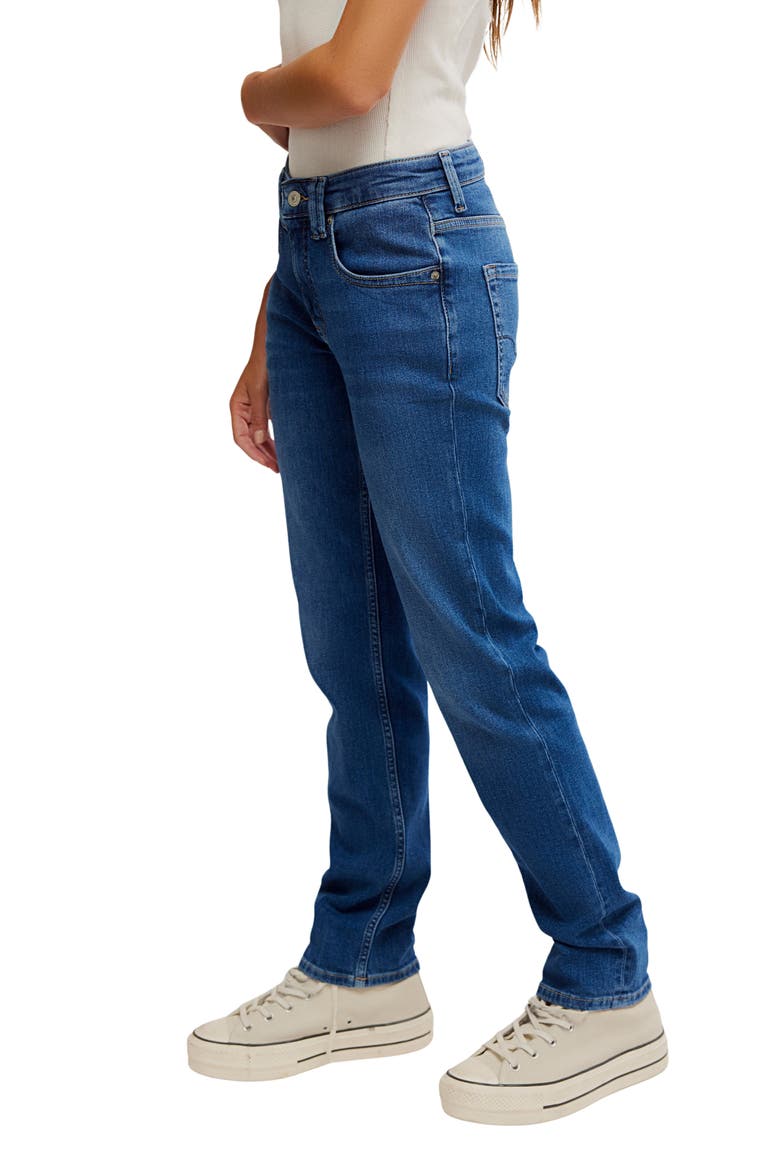 Oracle Low Rise Slim Straight Leg Jeans, Alternate, color, SKYS THE LIMIT