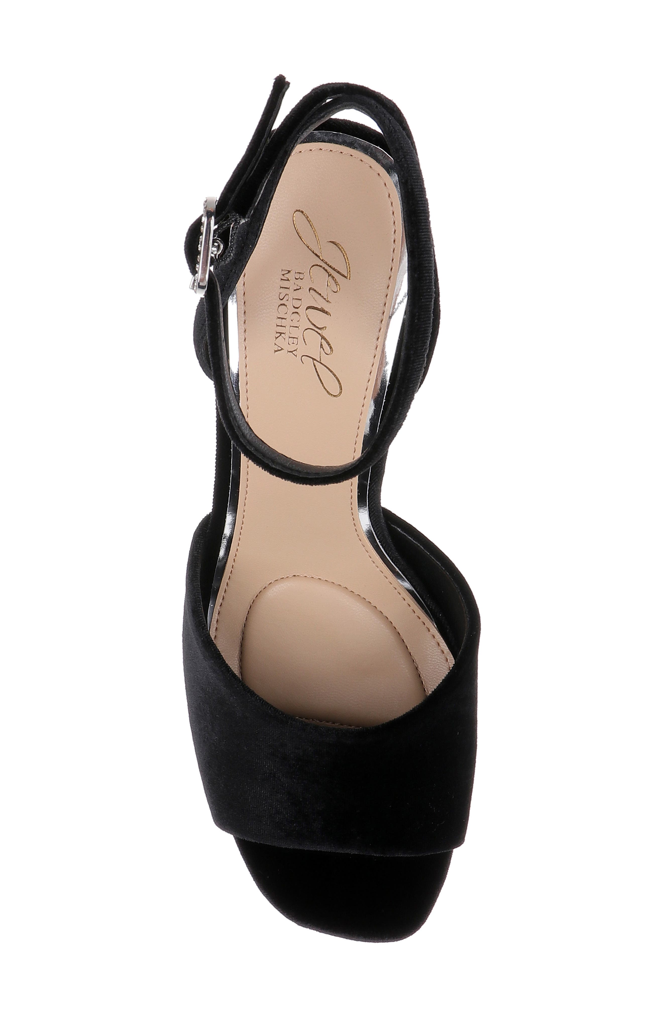 Babe Ankle Strap Sandal, Alternate, color, BLACK VELVET