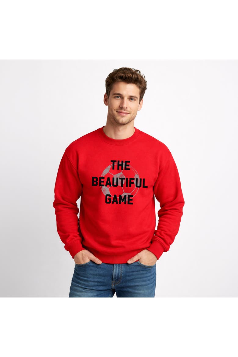 The Beautiful Game Varsity Sweatshirt, Main, color, Red