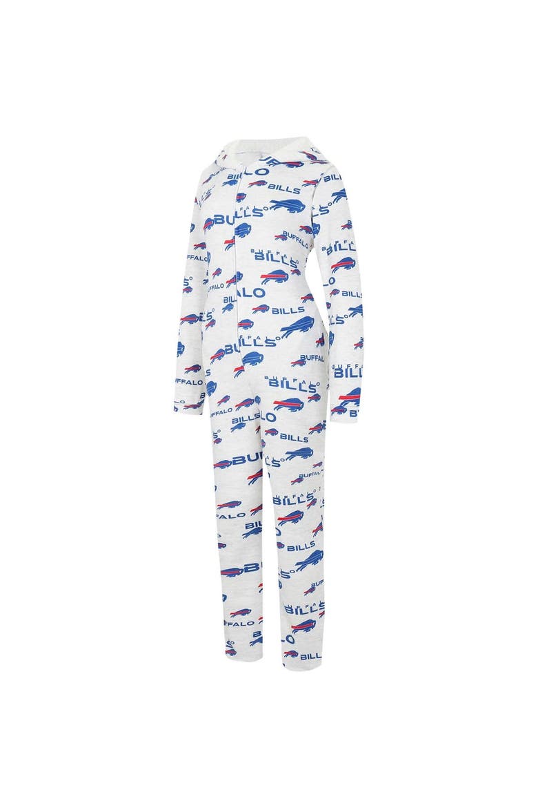 Women's Concepts Sport  Cream Buffalo Bills Docket Hoodie Full-Zip Union Suit, Alternate, color, Cream