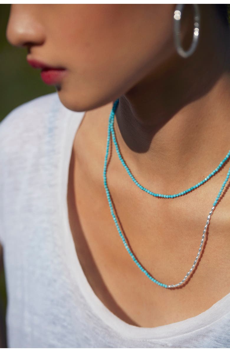 Monica Vinader Mini Nugget Beaded Long Necklace, Alternate, color,