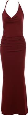 HOUSE OF CB Thalina Drape Halter Gown