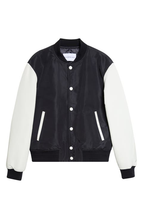 Logo Satin Varsity Jacket