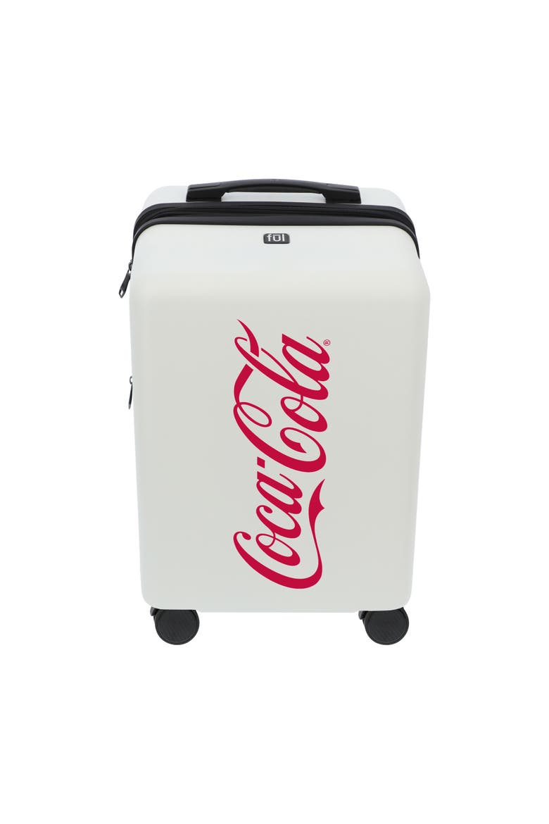 COCA COLA 22.5" CARRY-ON LUGGAGE, Alternate, color, WHITE