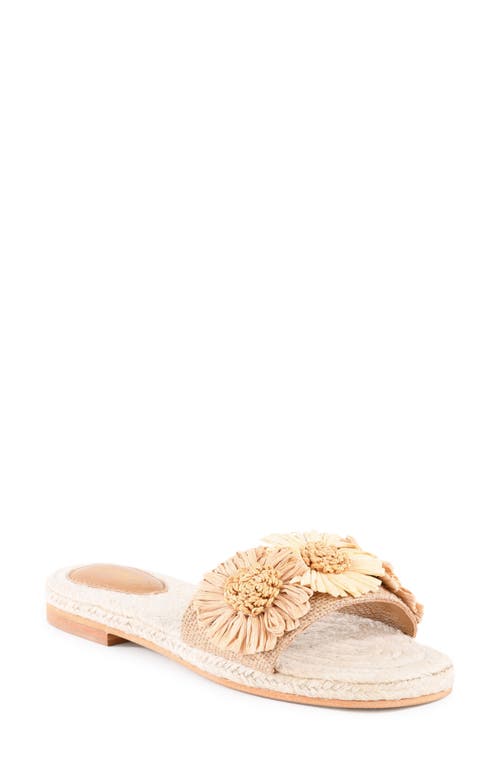 Seychelles Botanical Gardens Slide Sandal In White